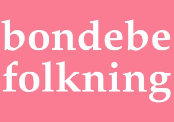 Synonym bondebefolkning
