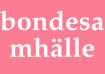Synonym bondesamhälle