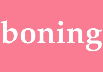 Synonym boning
