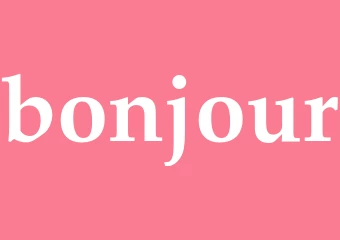 Synonym bonjour