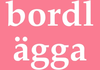 Synonym bordlägga