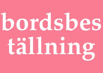 Synonym bordsbeställning