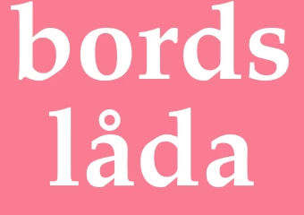 Synonym bordslåda