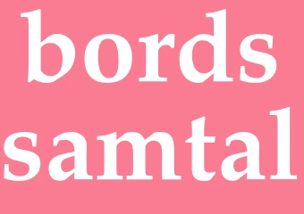 Synonym bordssamtal