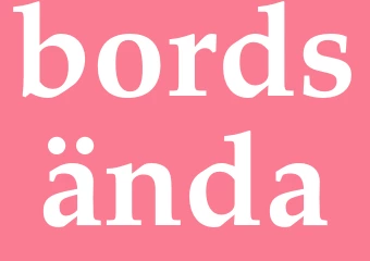 Synonym bordsända