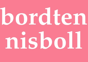 Synonym bordtennisboll