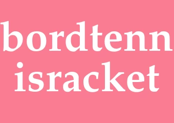 Synonym bordtennisracket