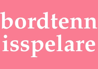 Synonym bordtennisspelare