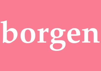 Synonym borgen