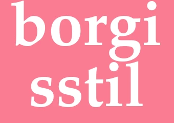 Synonym borgisstil