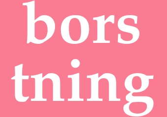 Synonym borstning