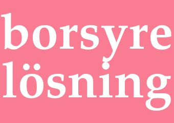 Synonym borsyrelösning
