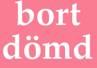 Synonym bortdömd
