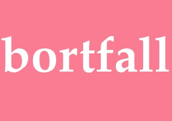 Synonym bortfall