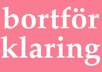 Synonym bortförklaring