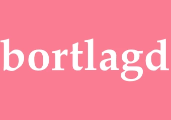 Synonym bortlagd