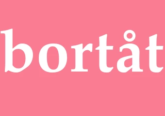 Synonym bortåt