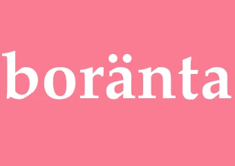 Synonym boränta