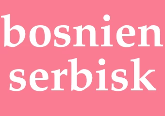 Synonym bosnienserbisk