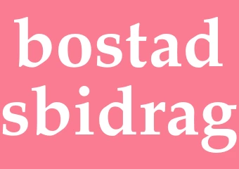 Synonym bostadsbidrag