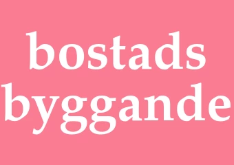 Synonym bostadsbyggande