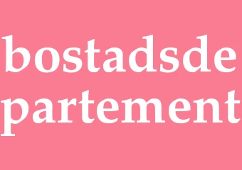 Synonym bostadsdepartement