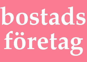 Synonym bostadsföretag