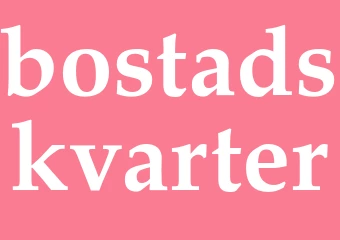Synonym bostadskvarter