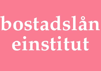 Synonym bostadslåneinstitut