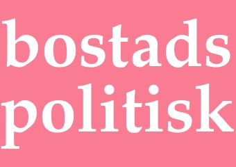 Synonym bostadspolitisk