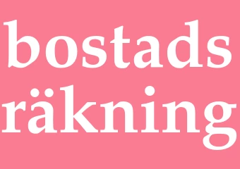 Synonym bostadsräkning