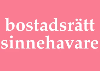 Synonym bostadsrättsinnehavare
