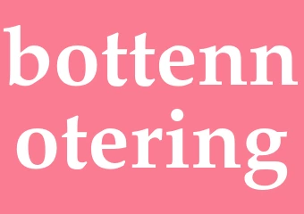 Synonym bottennotering