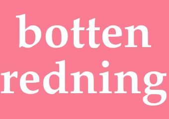 Synonym bottenredning