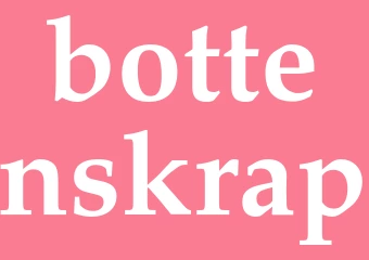 Synonym bottenskrap