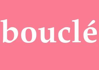 Synonym bouclé