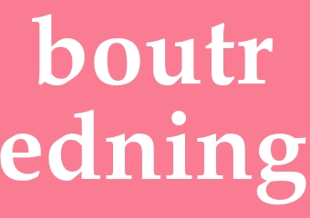 Synonym boutredning