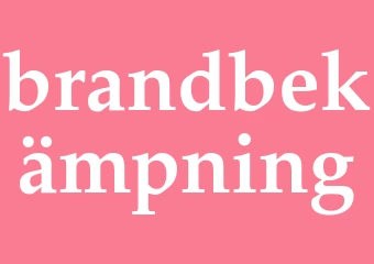 Synonym brandbekämpning