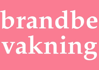 Synonym brandbevakning