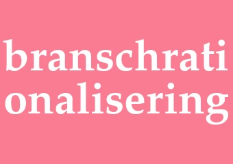 Synonym branschrationalisering