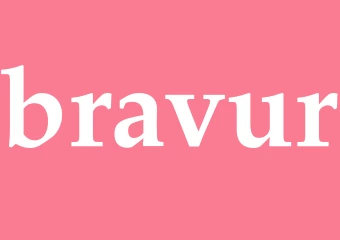 Synonym bravur