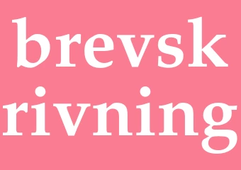 Synonym brevskrivning
