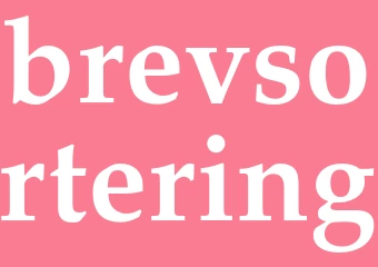 Synonym brevsortering