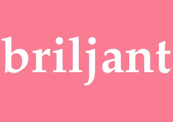 Synonym briljant