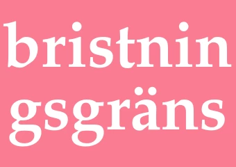 Synonym bristningsgräns