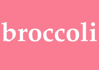 Synonym broccoli