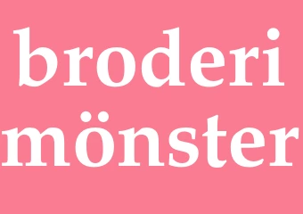 Synonym broderimönster