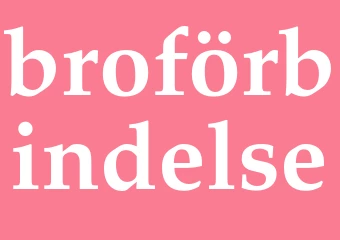 Synonym broförbindelse
