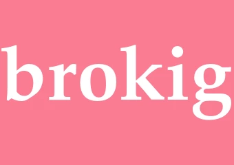 Synonym brokig