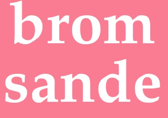Synonym bromsande